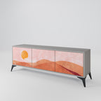 LUMINOUS SUNLIGHT TV-Lowboard mit 3 Türen in Grau