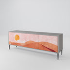 LUMINOUS SUNLIGHT TV-Lowboard mit 3 Türen in Grau