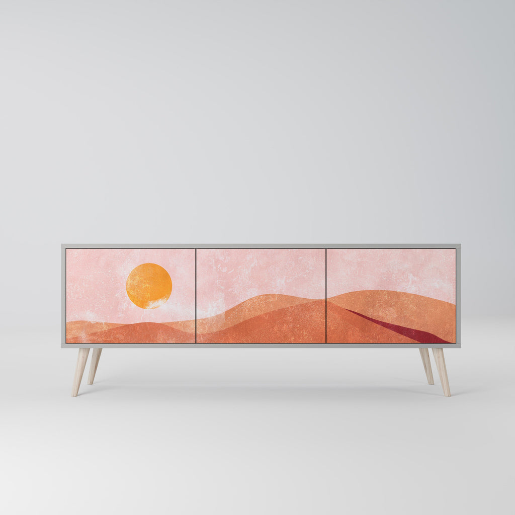 LUMINOUS SUNLIGHT TV-Lowboard mit 3 Türen in Grau