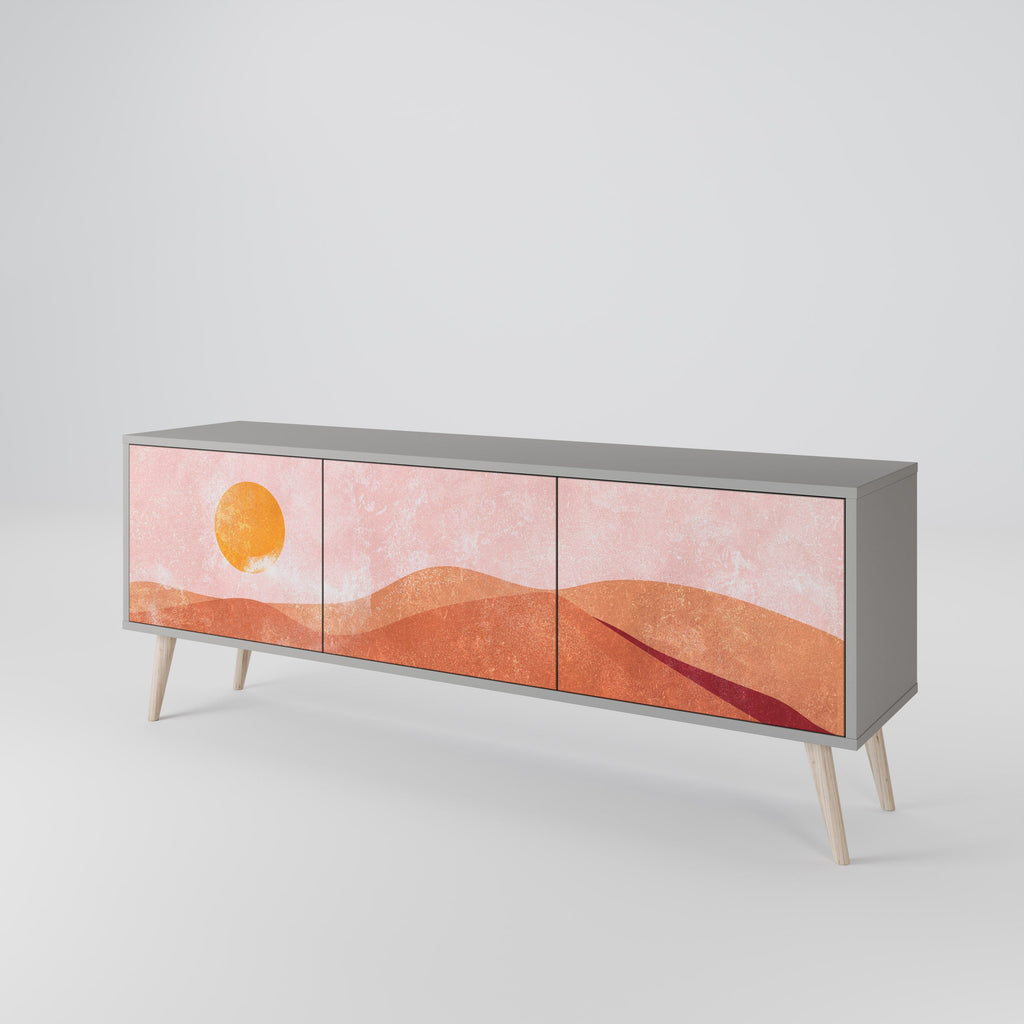 LUMINOUS SUNLIGHT TV-Lowboard mit 3 Türen in Grau