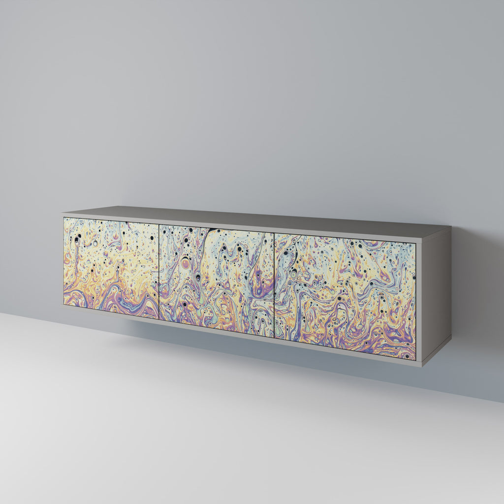 MOSAIC OF COLORS TV-Lowboard mit 3 Türen in Grau