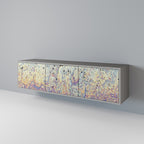 MOSAIC OF COLORS TV-Lowboard mit 3 Türen in Grau