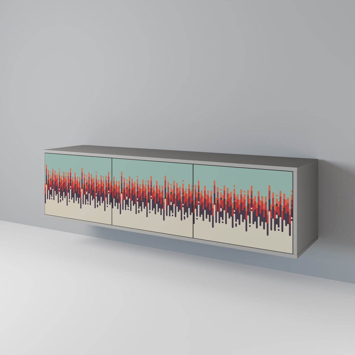 CHROMA CONTOURS 3-türiges TV-Lowboard