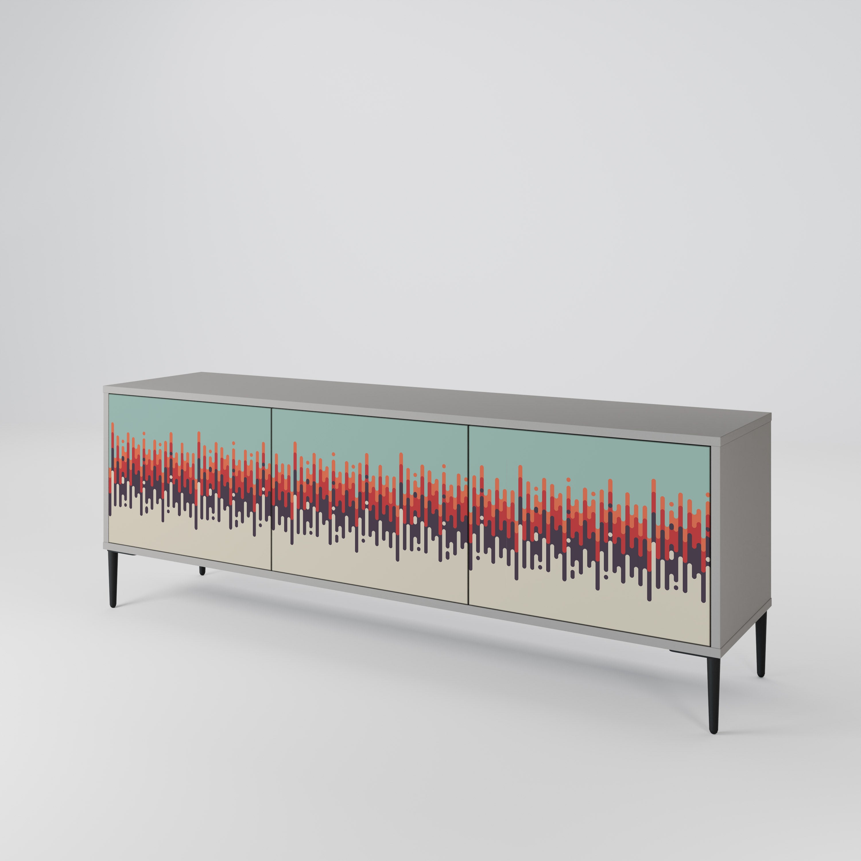 CHROMA CONTOURS 3-Door TV Cabinet