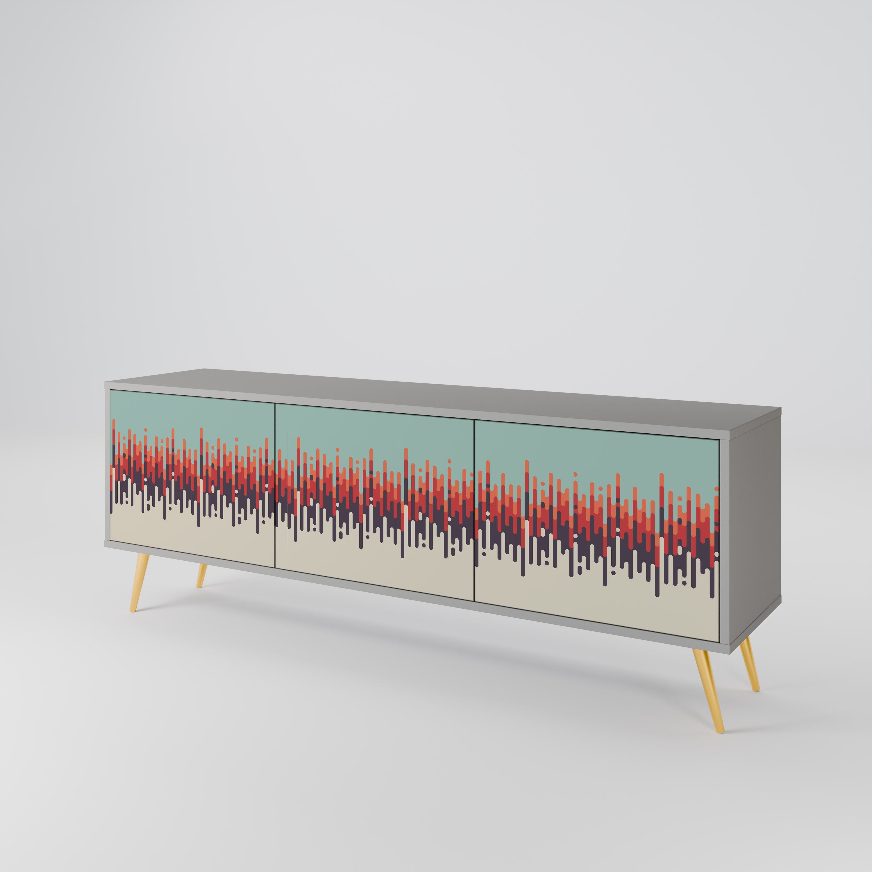 CHROMA CONTOURS 3-Door TV Cabinet
