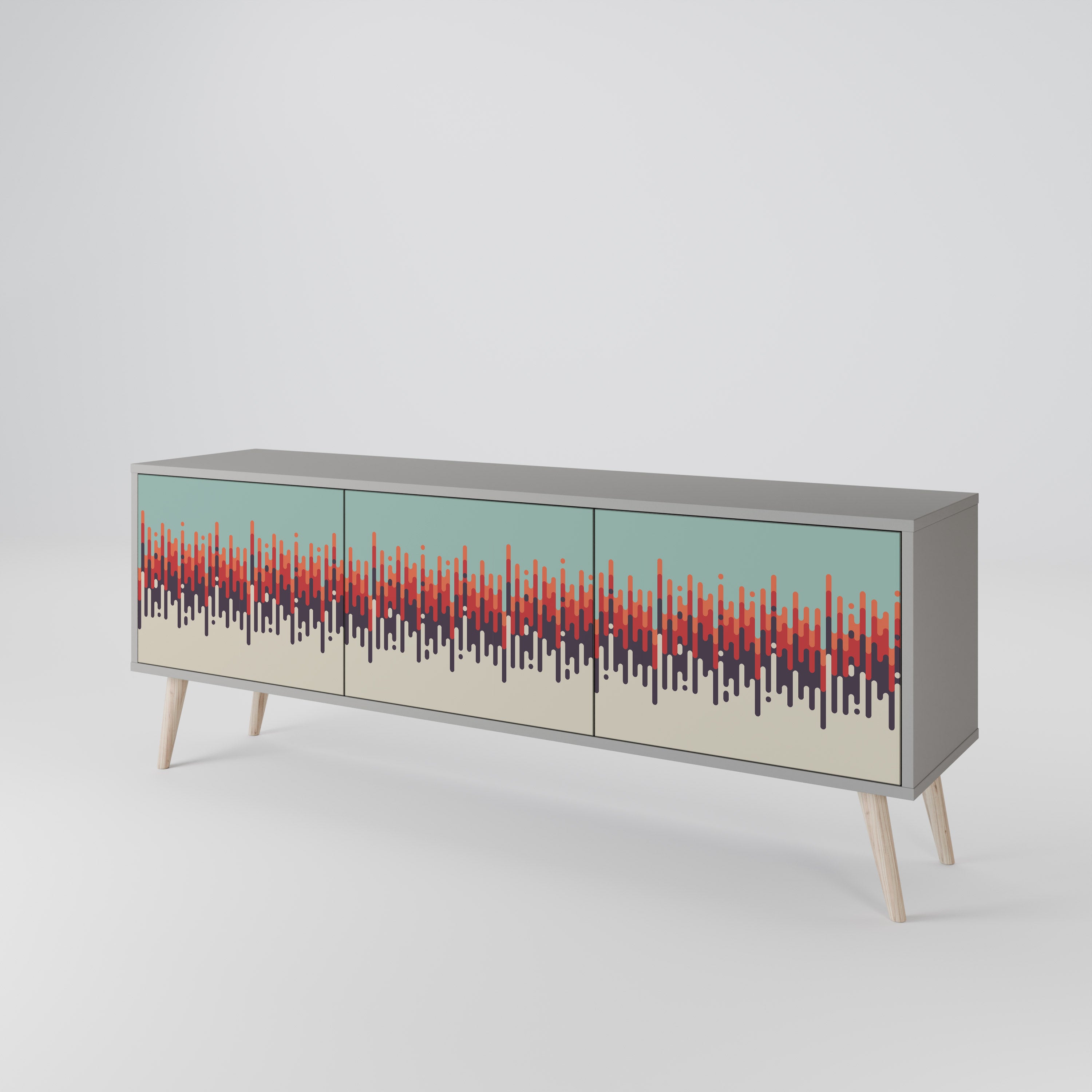 CHROMA CONTOURS 3-Door TV Cabinet