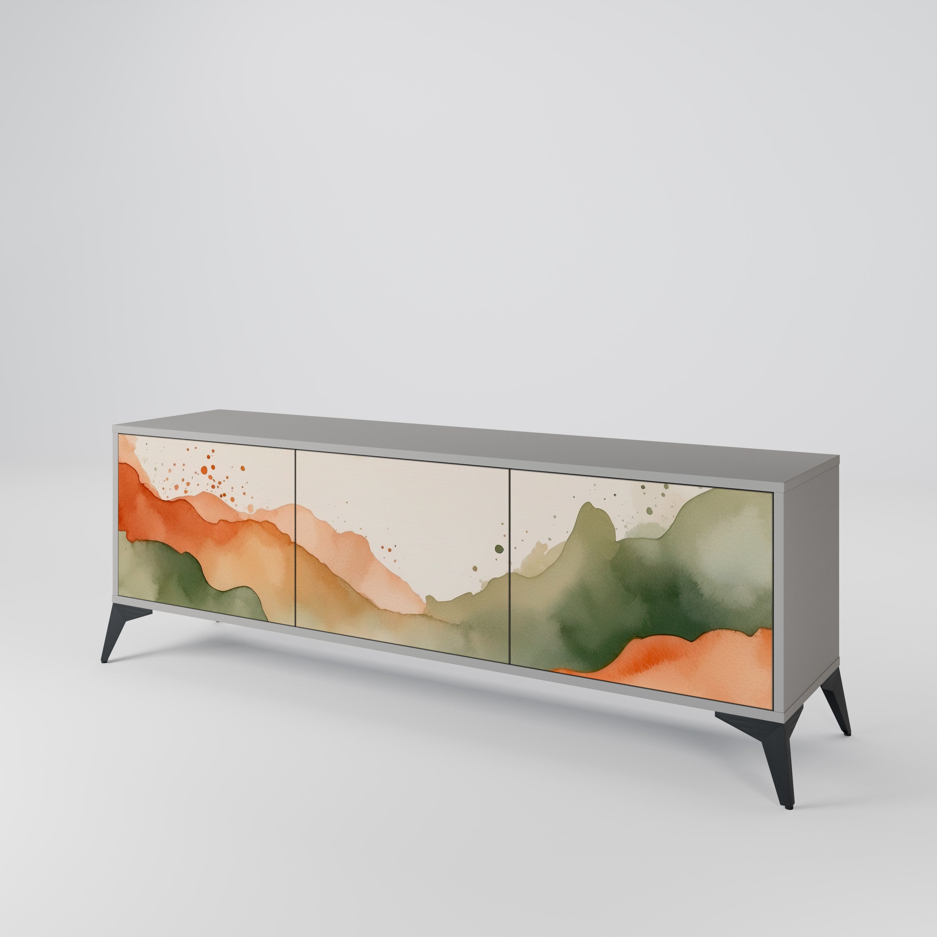 WATERCOLOUR PEAKS 3-Door TV Cabinet