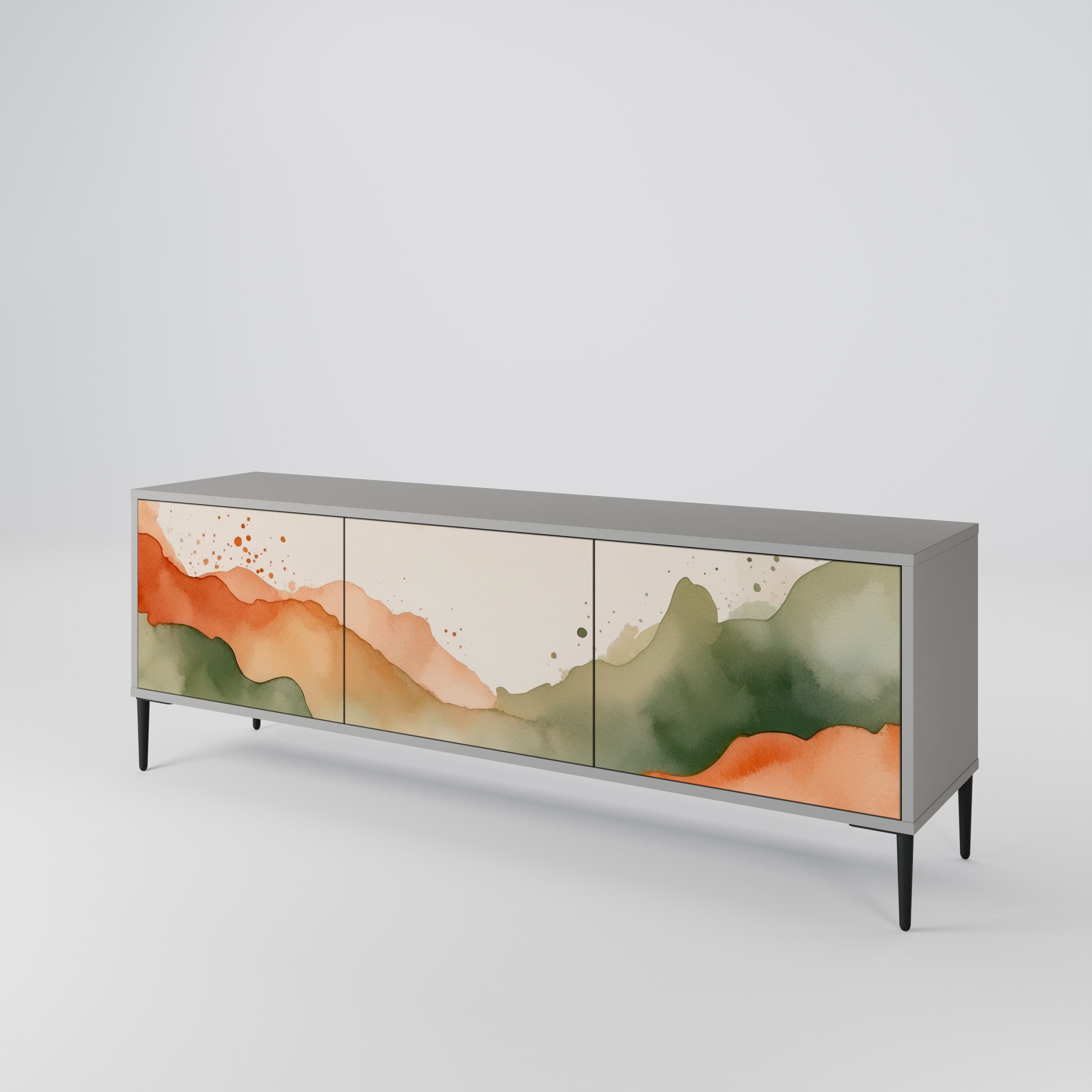 WATERCOLOUR PEAKS 3-Door TV Cabinet