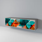 CIRCULAR RHAPSODY TV-Lowboard mit 3 Türen in Grau