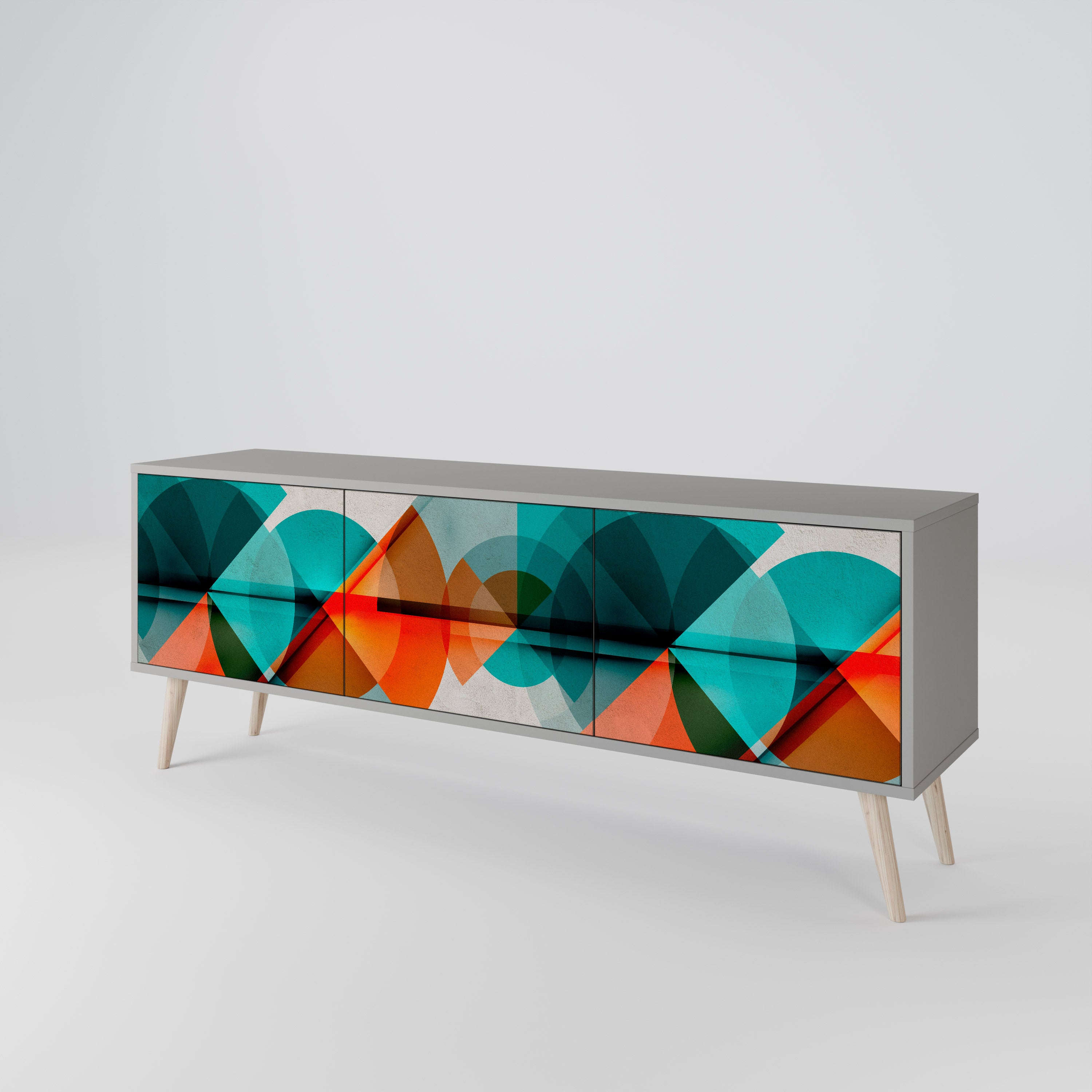 CIRCULAR RHAPSODY 3-Door TV Cabinet