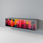 COLORFUL SOUNDS TV-Lowboard mit 3 Türen in Grau