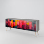 COLORFUL SOUNDS TV-Lowboard mit 3 Türen in Grau