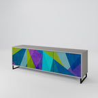 COLD SHOWCASE TV-Lowboard mit 3 Türen in Grau