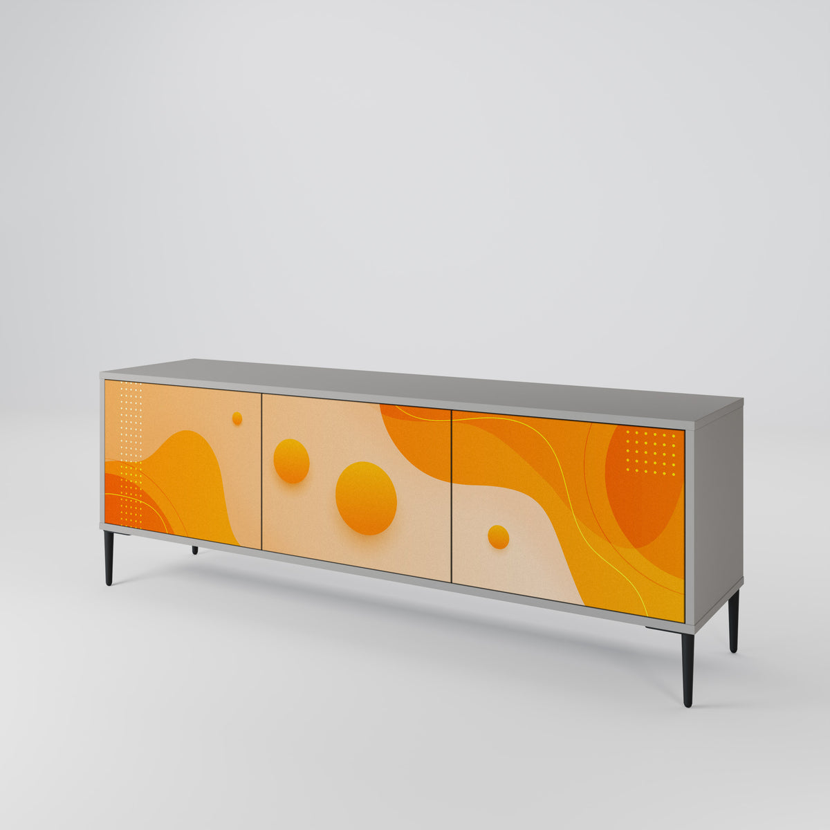 ORANGE ARRANGEMENT 3-türiges TV-Lowboard