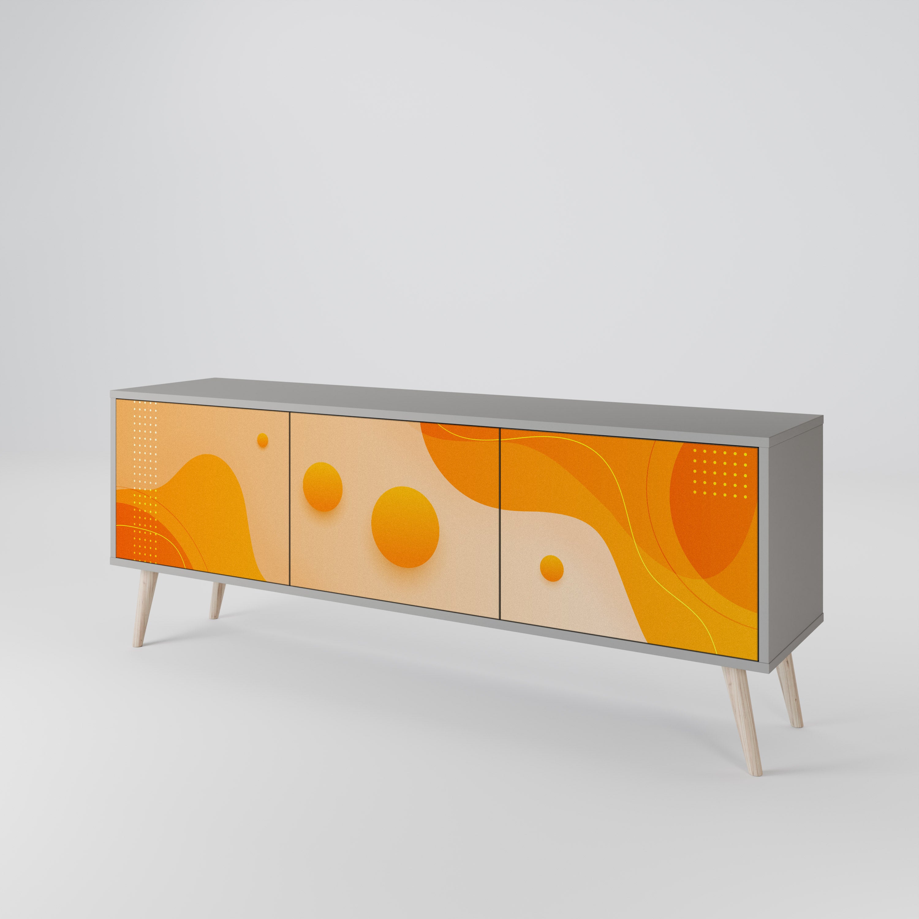 ORANGE ARRANGEMENT 3-türiges TV-Lowboard