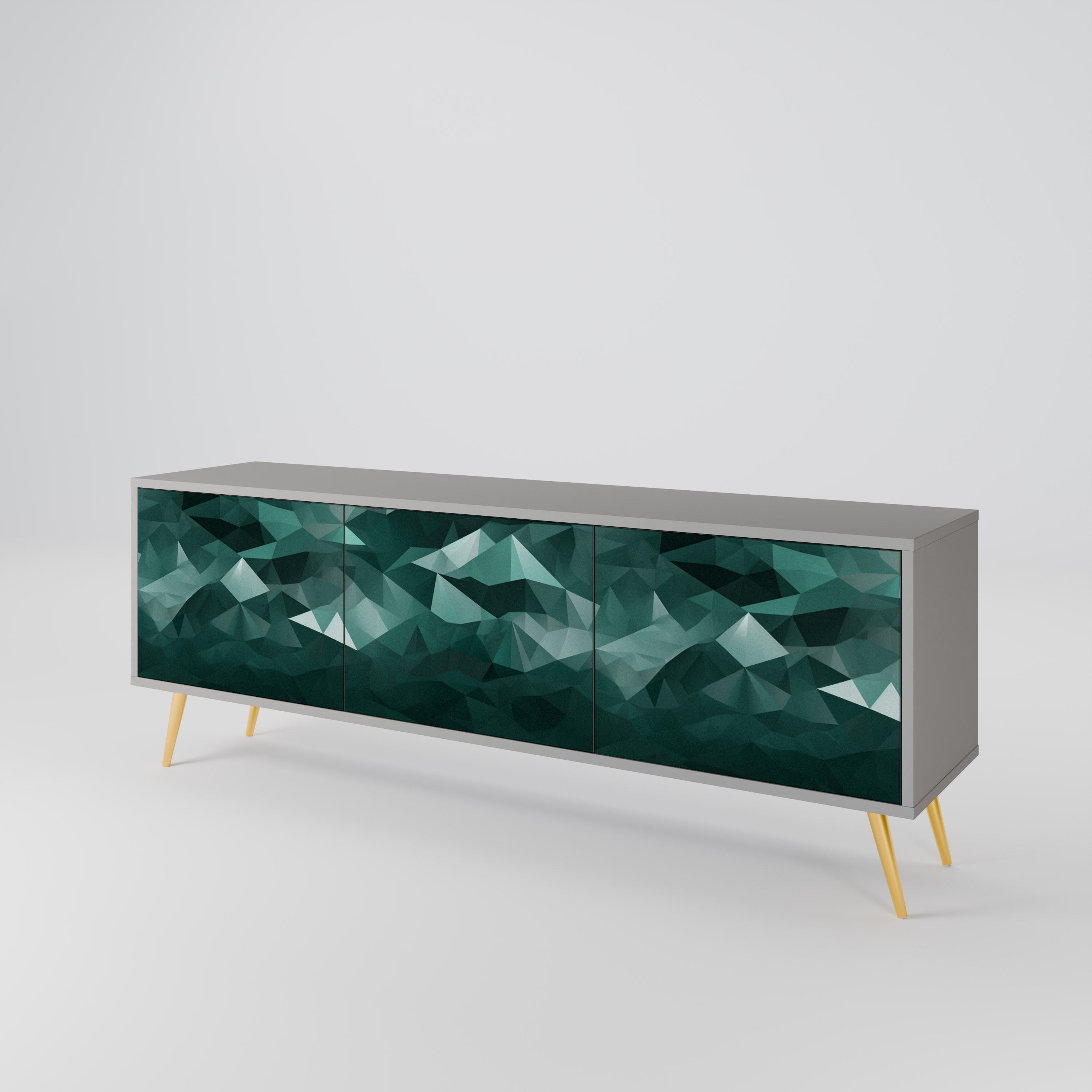 POLYGONAL FLOATING 3-türiges TV-Lowboard