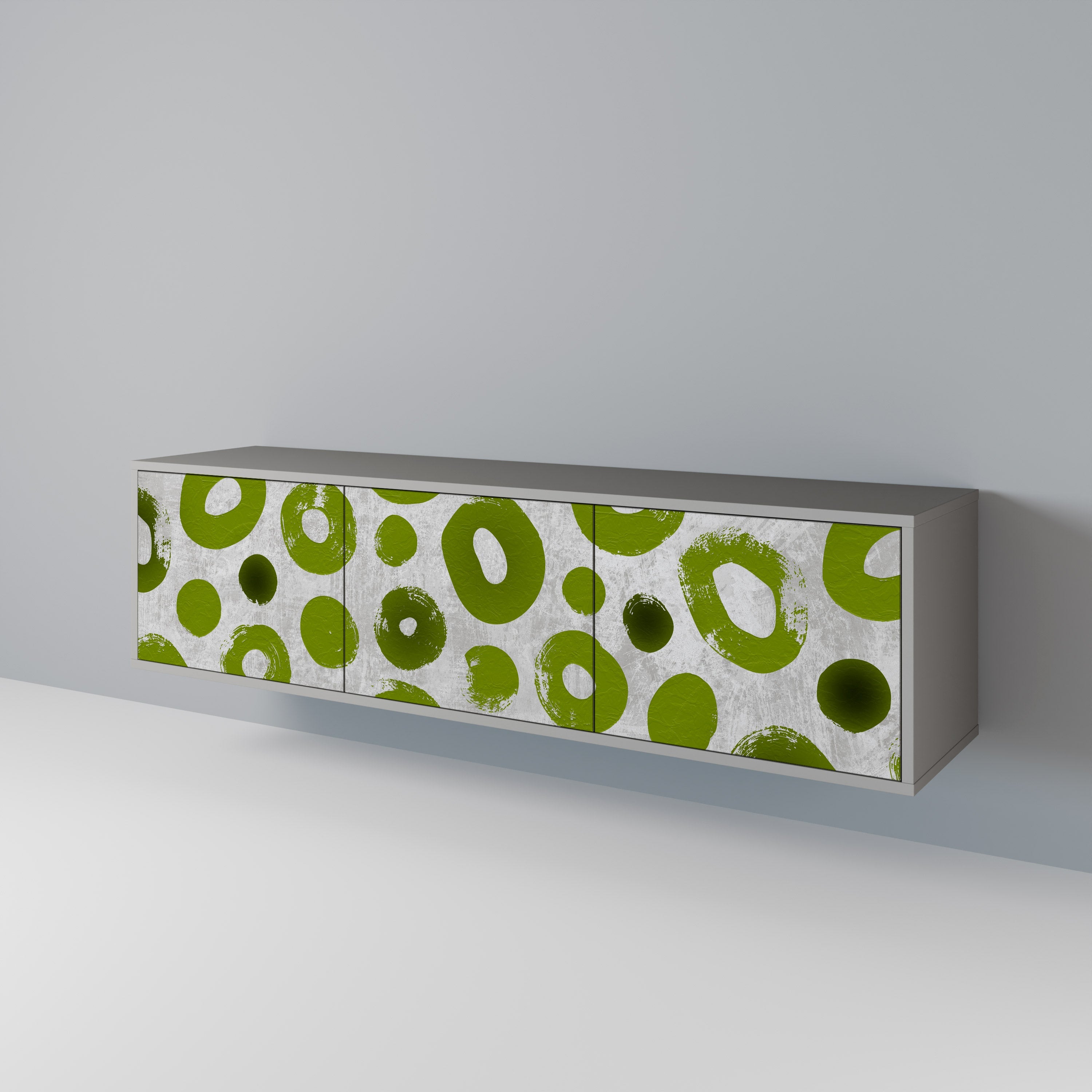 GREEN RHAPSODY TV-Lowboard mit 3 Türen in Grau