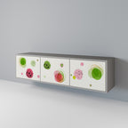 COLORFUL COSMOS TV-Lowboard mit 3 Türen in Grau