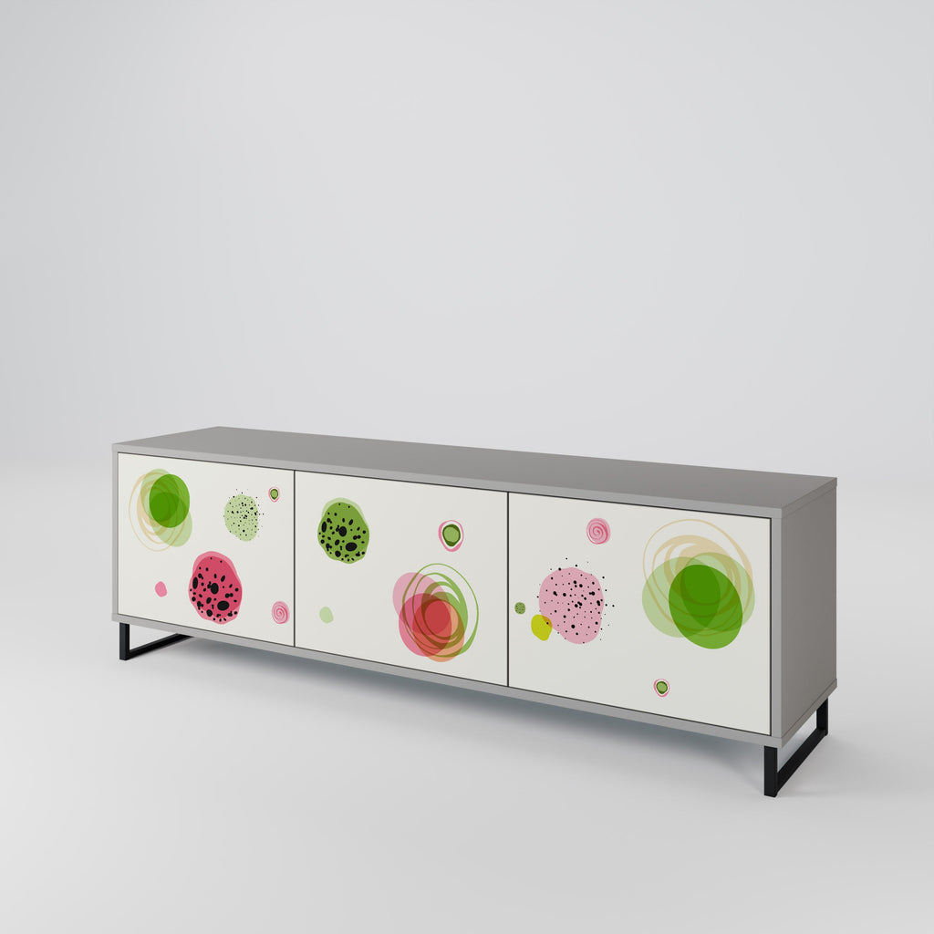 COLORFUL COSMOS TV-Lowboard mit 3 Türen in Grau