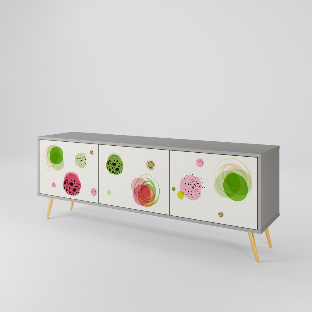 COLORFUL COSMOS TV-Lowboard mit 3 Türen in Grau