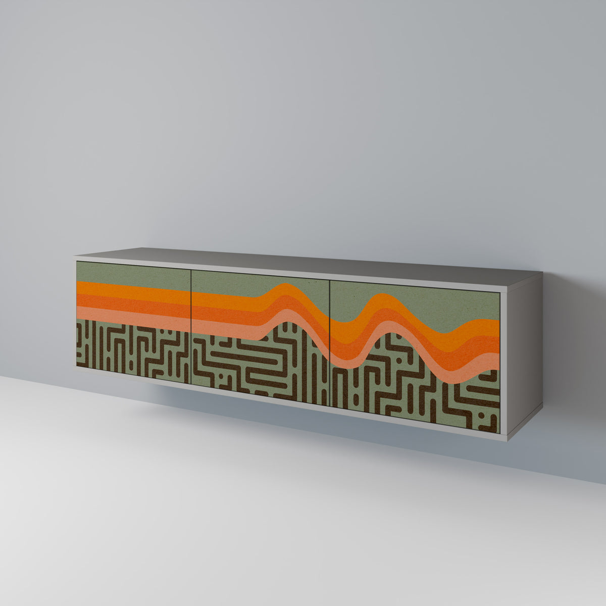SIMPLE SOLUTIONS 3-türiges TV-Lowboard