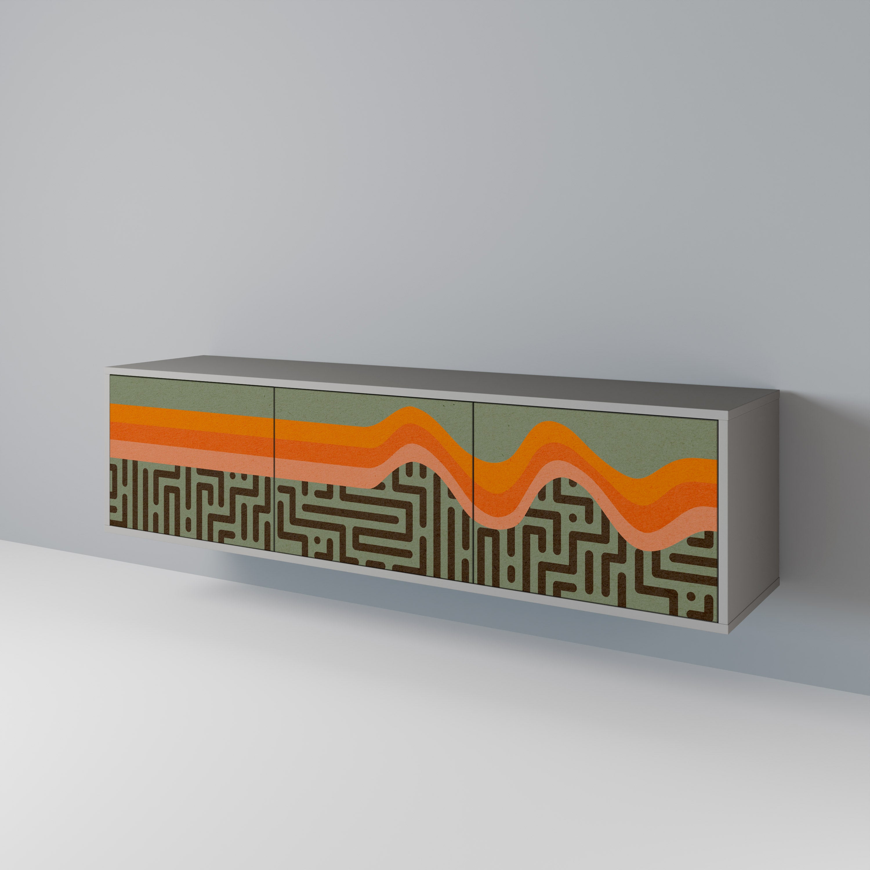 SIMPLE SOLUTIONS 3-türiges TV-Lowboard