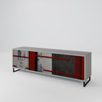 GRAY FIGURES TV-Lowboard mit 3 Türen in Grau