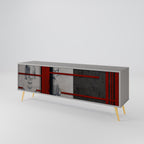 GRAY FIGURES TV-Lowboard mit 3 Türen in Grau