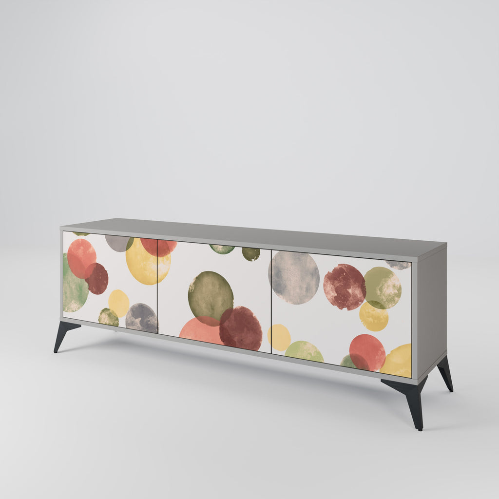 FLEETING HAPPINESS TV-Lowboard mit 3 Türen in Grau
