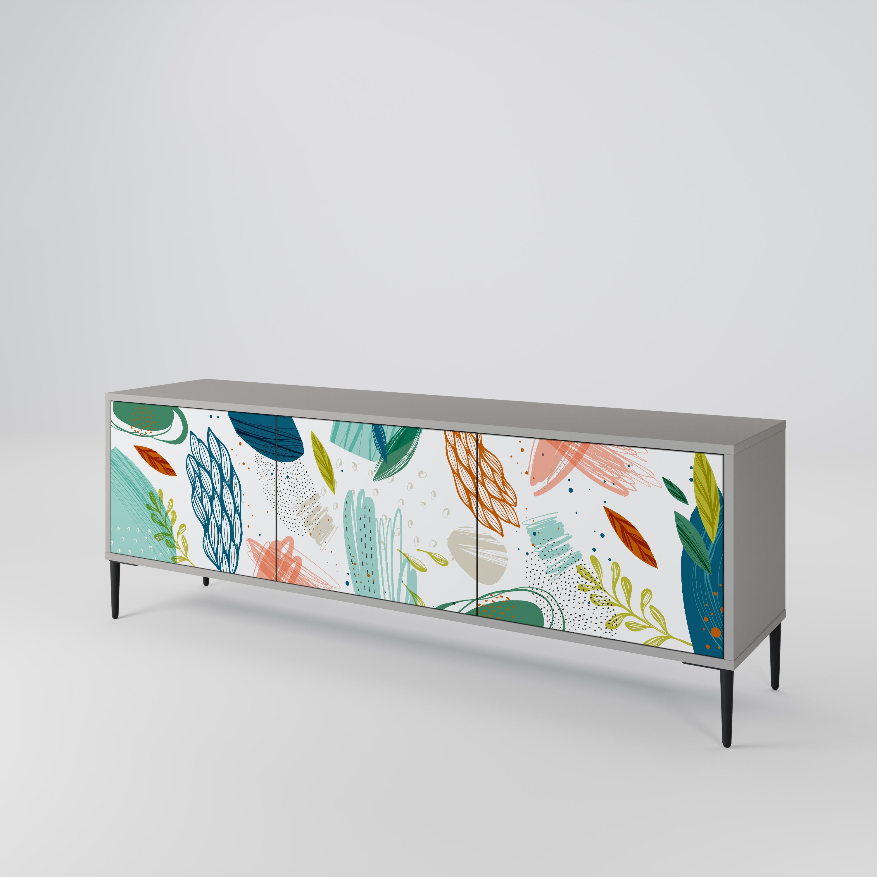 BOTANICAL HURRICANE 3-türiges TV-Lowboard