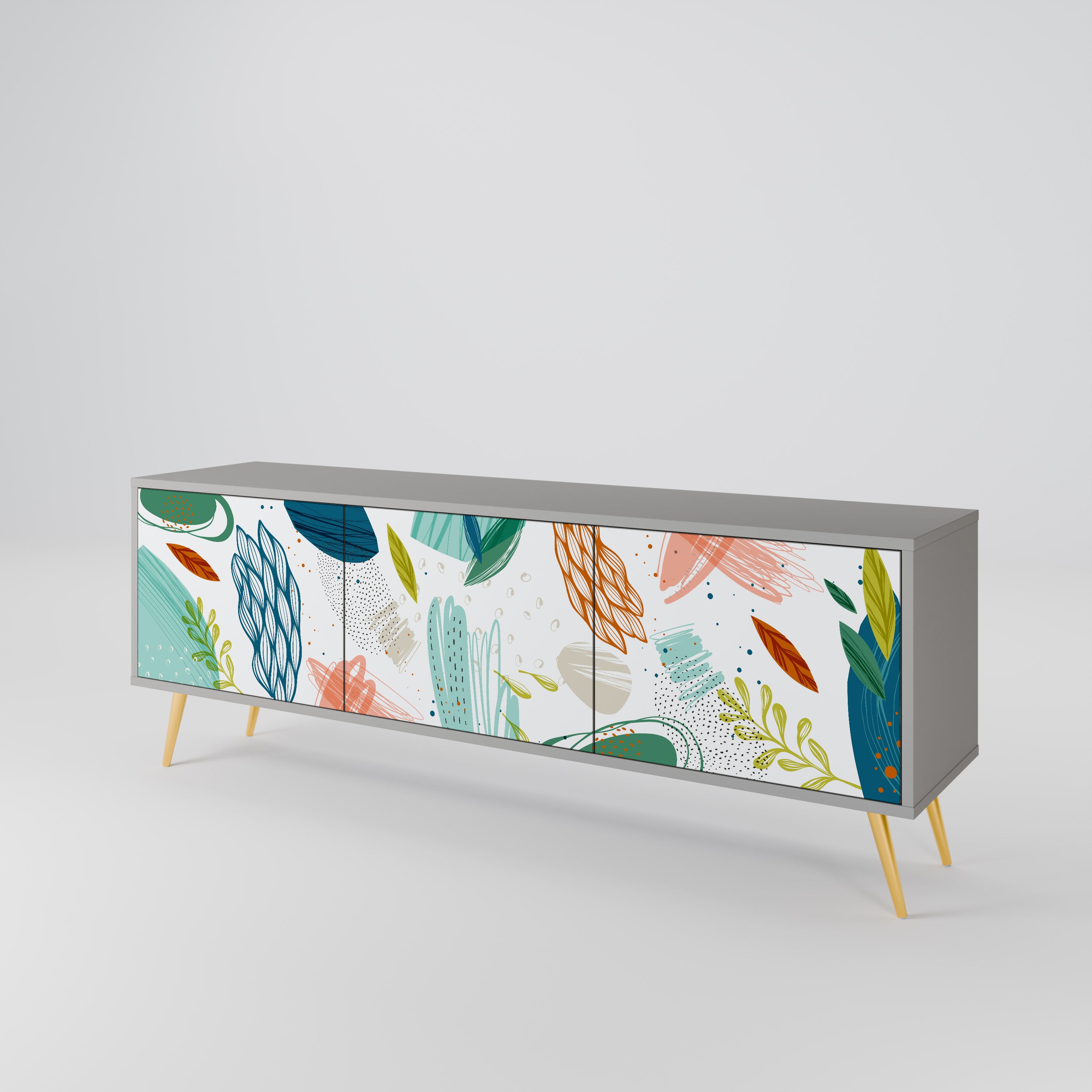 BOTANICAL HURRICANE 3-türiges TV-Lowboard