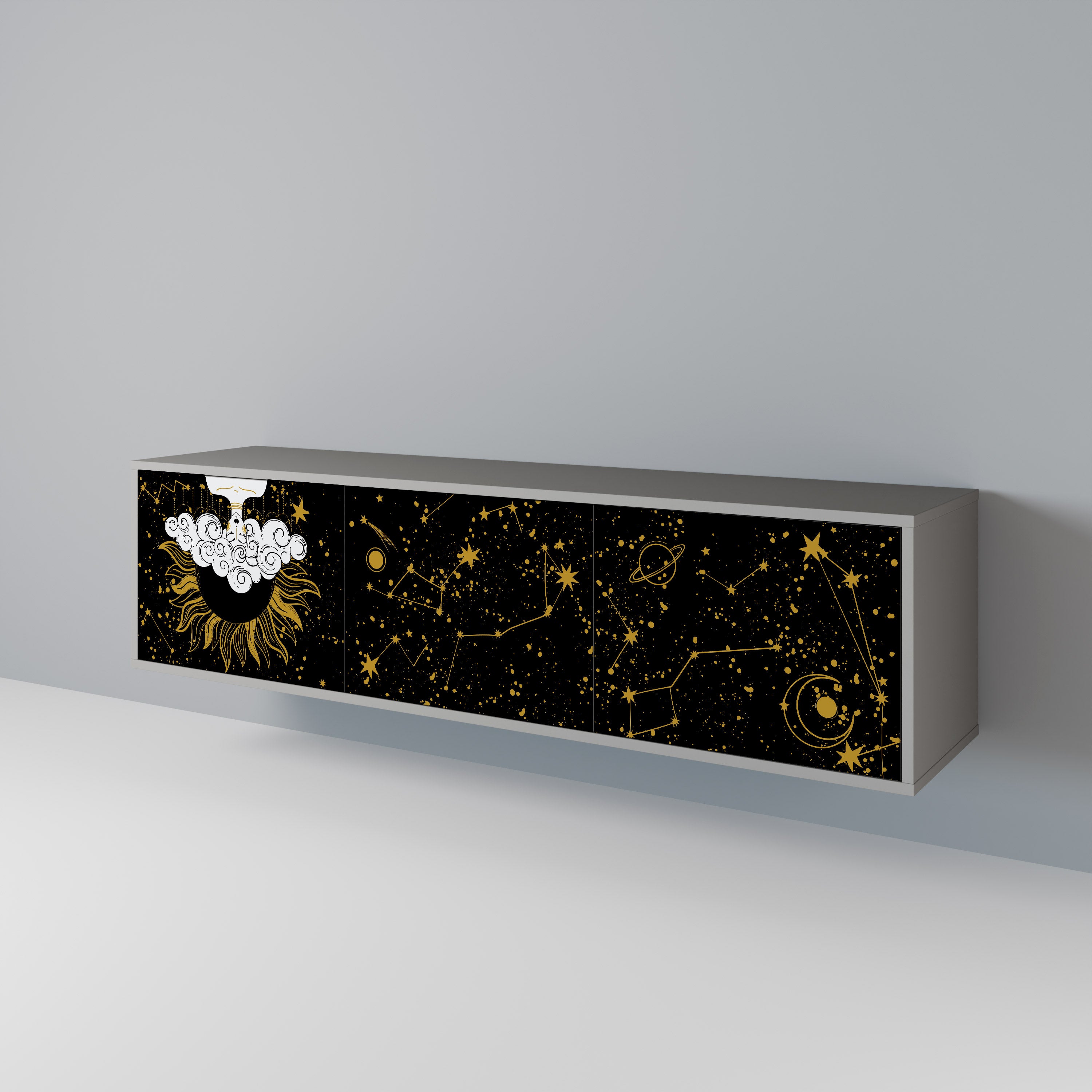 STELLAR CONSTELLATIONS 3-türiges TV-Lowboard