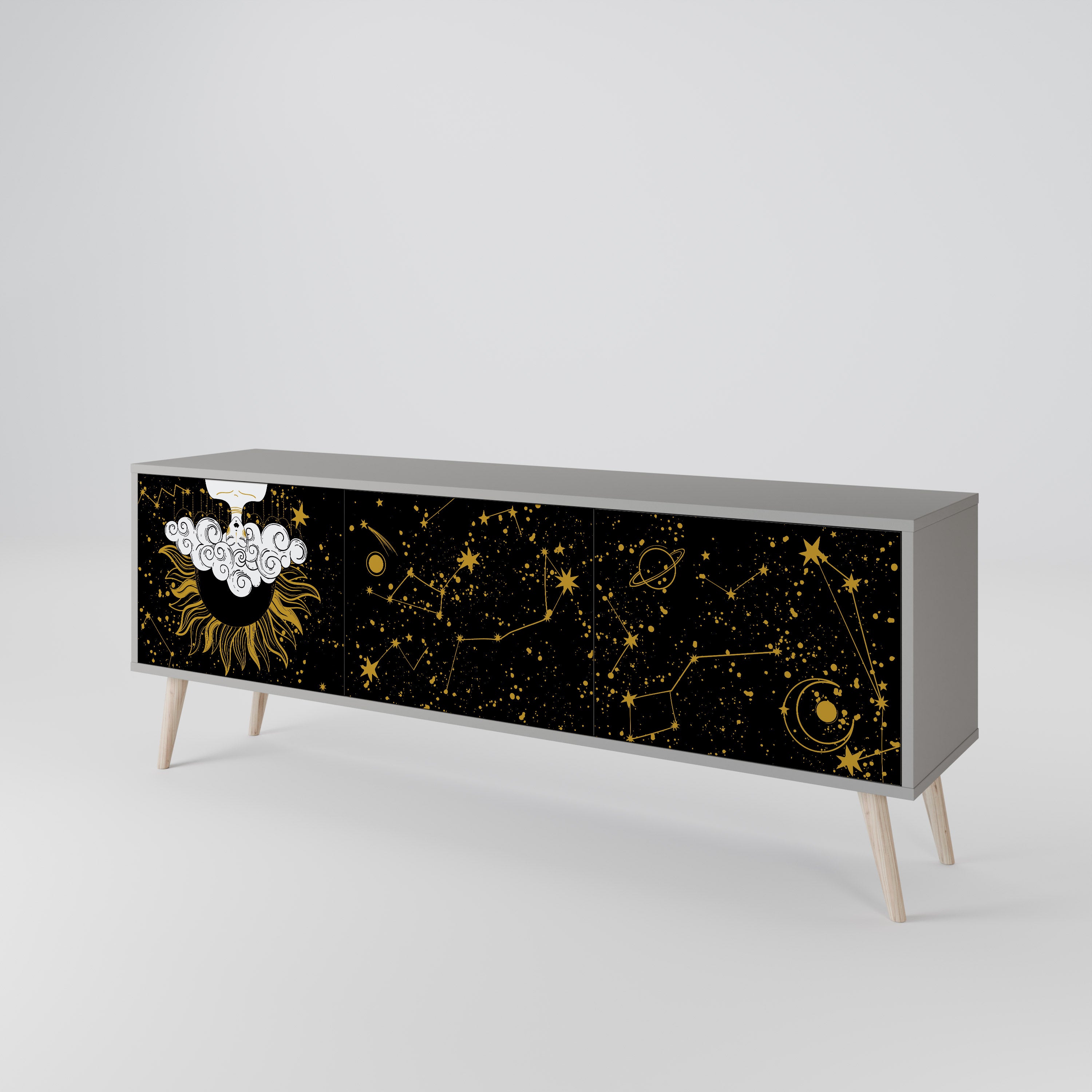 STELLAR CONSTELLATIONS 3-türiges TV-Lowboard