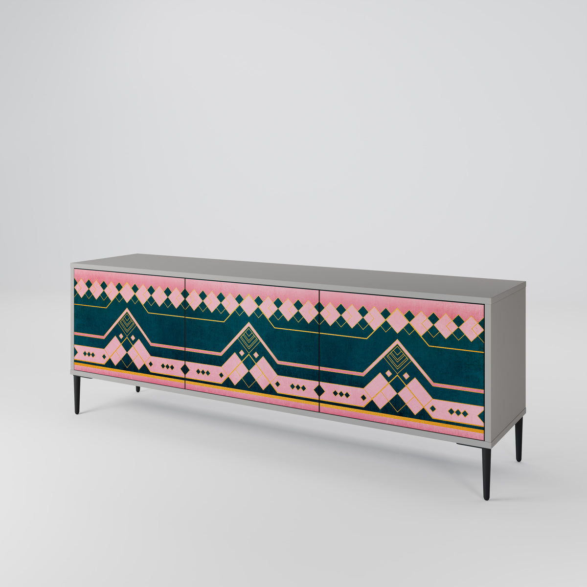 ROYAL COMPOSITION 3-türiges TV-Lowboard