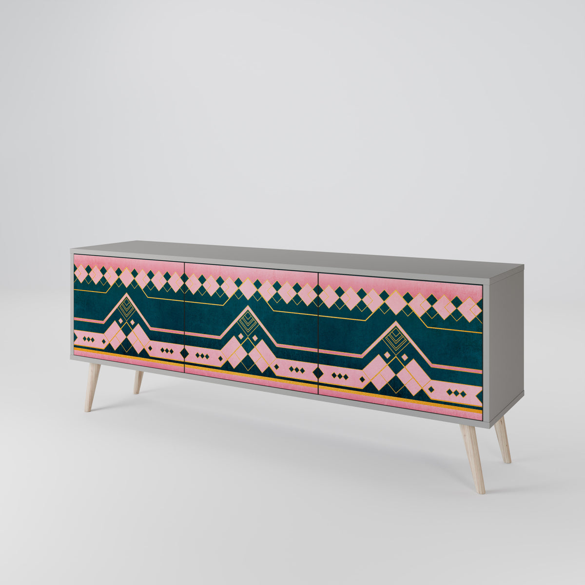 ROYAL COMPOSITION 3-türiges TV-Lowboard