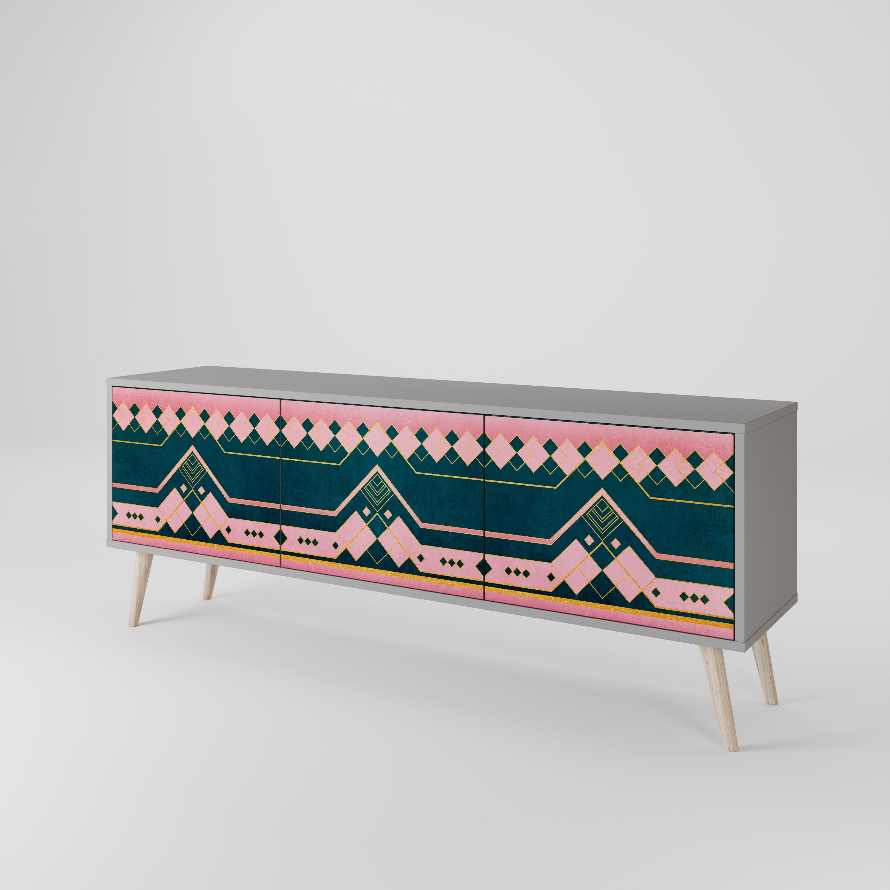ROYAL COMPOSITION 3-türiges TV-Lowboard