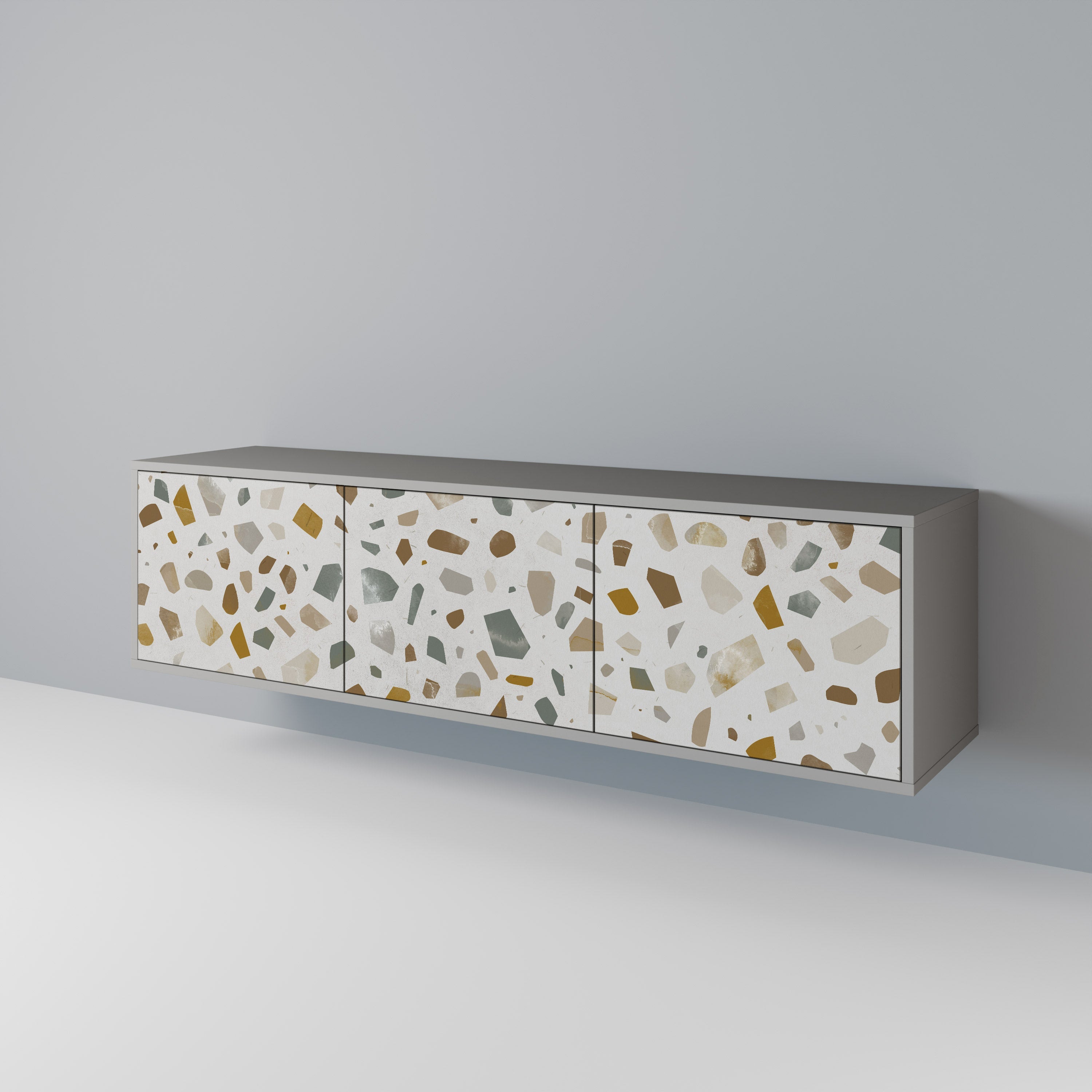 PIECES OF TOMORROW TV-Lowboard mit 3 Türen in Grau