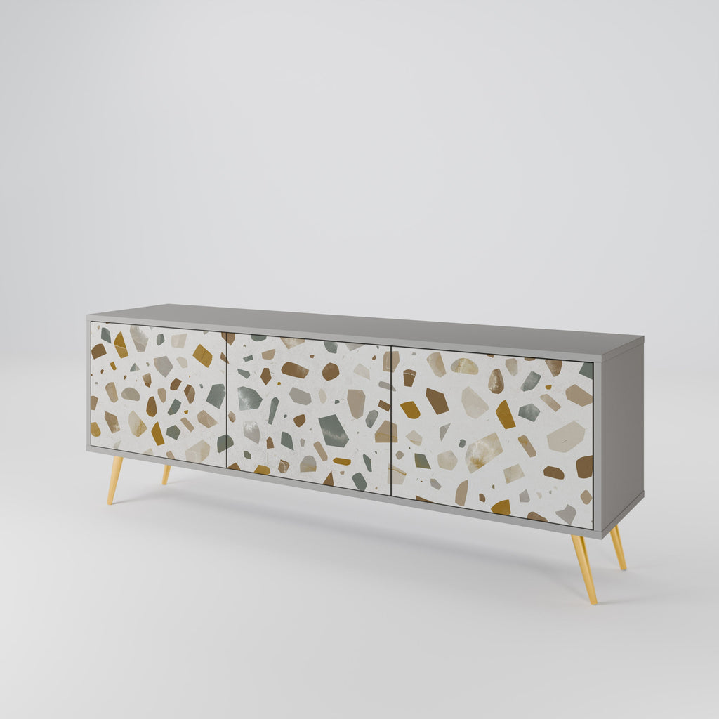 PIECES OF TOMORROW TV-Lowboard mit 3 Türen in Grau