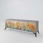 BIRCH KALEIDOSCOPE TV-Lowboard mit 3 Türen in Grau