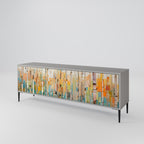 BIRCH KALEIDOSCOPE TV-Lowboard mit 3 Türen in Grau