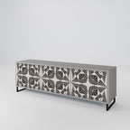 MONOCHROME NEXUS TV-Lowboard mit 3 Türen in Grau