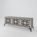 MONOCHROME NEXUS TV-Lowboard mit 3 Türen in Grau