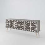 MONOCHROME NEXUS TV-Lowboard mit 3 Türen in Grau