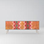 INDIAN FOLK 3-Door TV Stand in Grey Finish