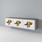 FUTURE SIGN TV-Lowboard mit 3 Türen in Grau