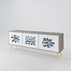 WONDERLAND VEGETATION TV-Lowboard mit 3 Türen in Grau