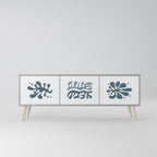 WONDERLAND VEGETATION TV-Lowboard mit 3 Türen in Grau