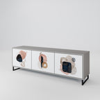 COLORFUL SHAPES TV-Lowboard mit 3 Türen in Grau