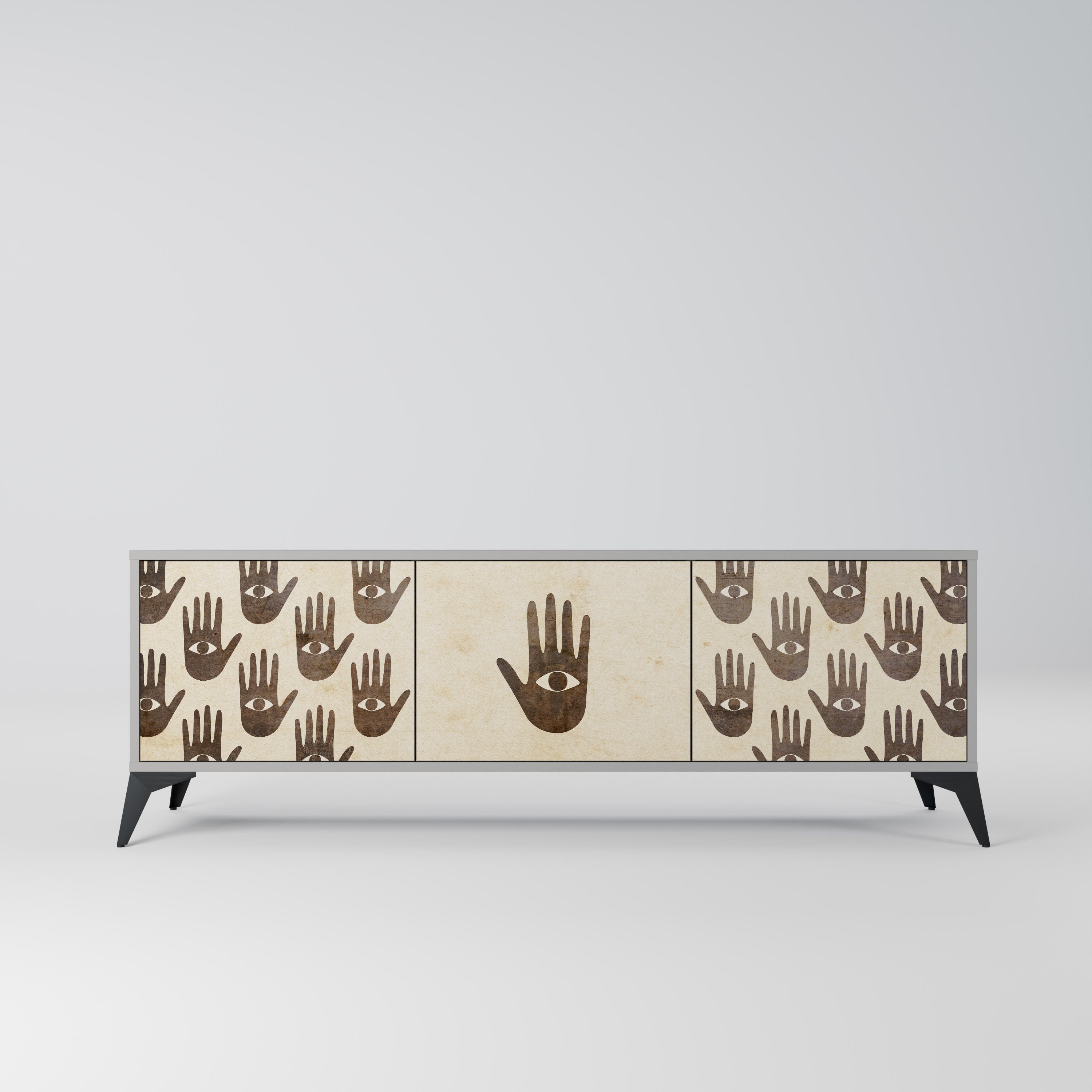 SEE MORE TV-Lowboard mit 3 Türen in Grau