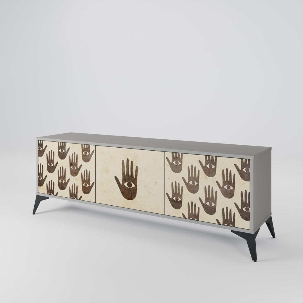 SEE MORE TV-Lowboard mit 3 Türen in Grau